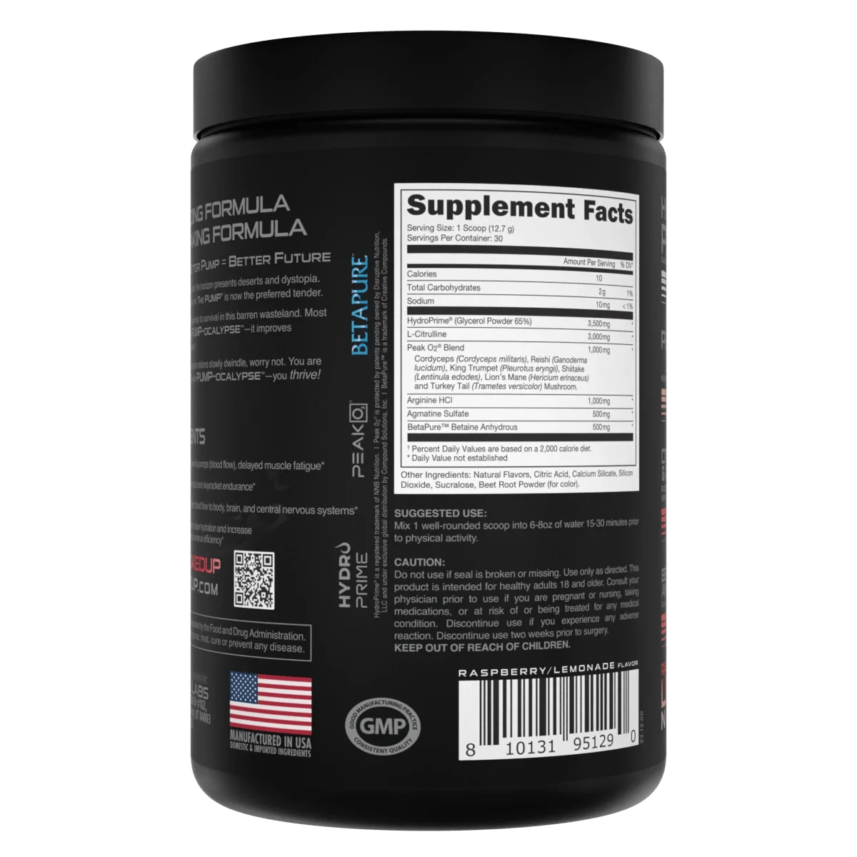 Bucked Up Pump Ocalypse Nitric Oxide Supplement - Pre Workout Powder for Muscle Pump & Energy Boost - Ideal for Gym, Bodybuilding & Fitness Training