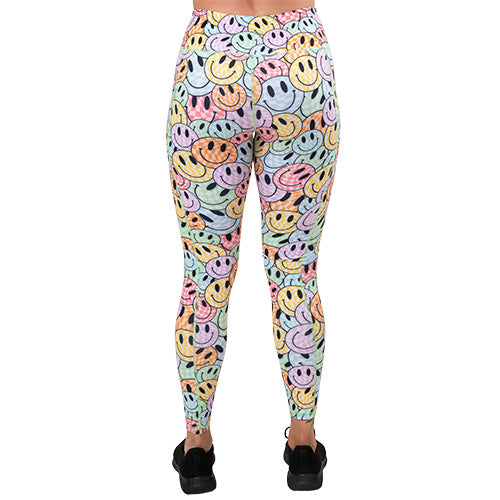 Posi Vibes High Waist Yoga Leggings for Women - Comfortable Workout Pants with Pockets - Perfect for Yoga, Running, Gym & Lounge