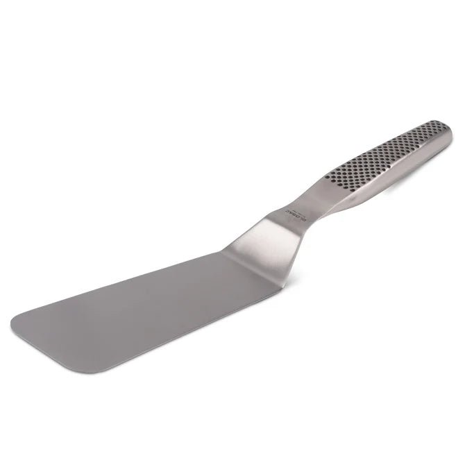 Premium Stainless Steel Global Offset Spatula - Professional Kitchen Tool for Baking, Cooking & Cake Decorating - Perfect for Flipping Pancakes, Serving Desserts & BBQ Grilling