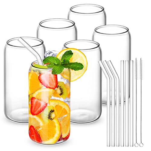 6 Glasses + 6 Straws