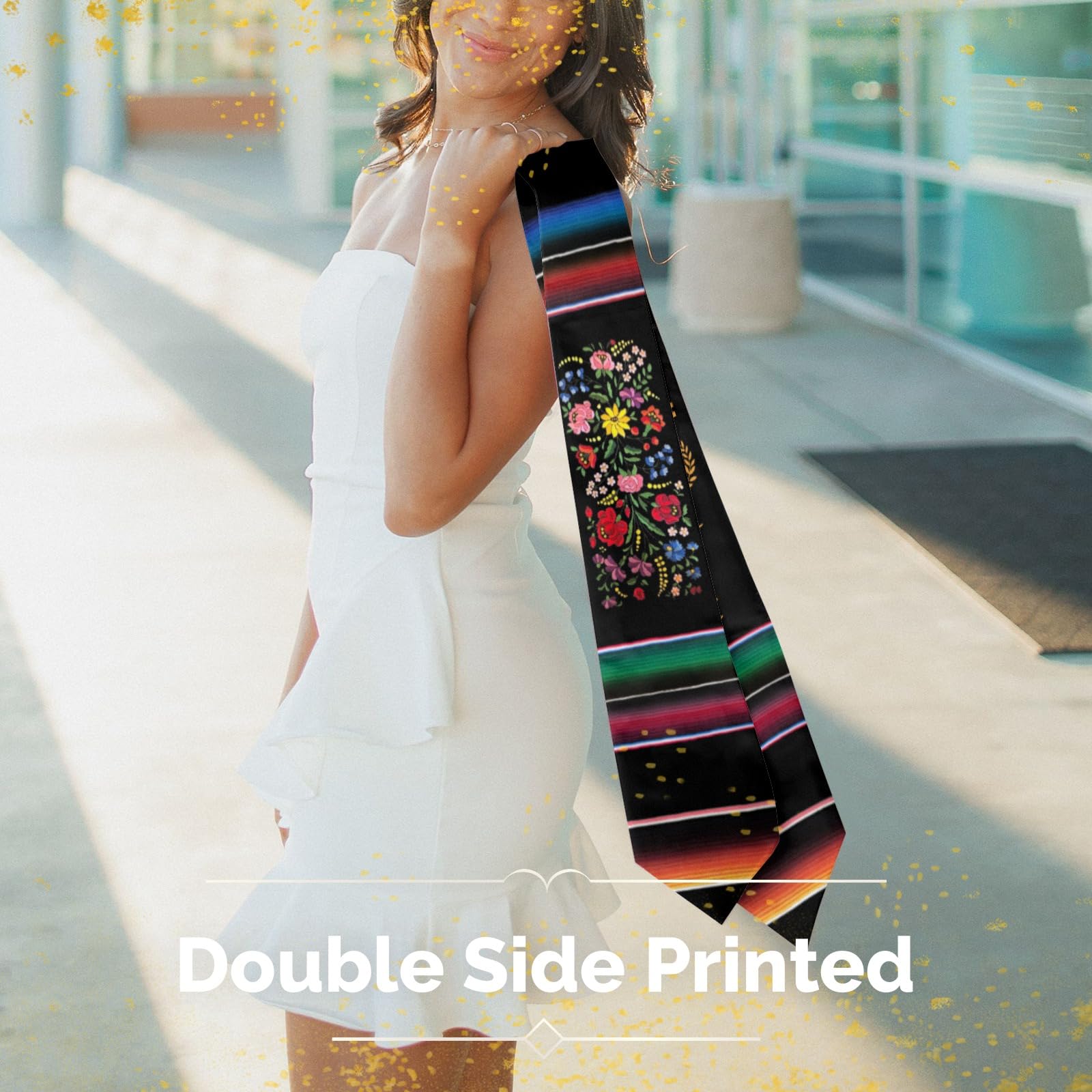 Custom Mexican Graduation Stole - Personalized Class of 2024 Graduation Sash with Embroidery | Perfect for High School & College Graduation Ceremonies, Cultural Celebrations & Gift Giving