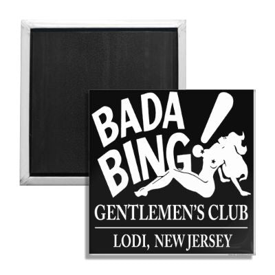 Bada Bing Gentlemen's Club Novelty Fridge Magnet - Collectible Souvenir for Fans of The Sopranos TV Show - Perfect for Refrigerators, Lockers & Office Decor
