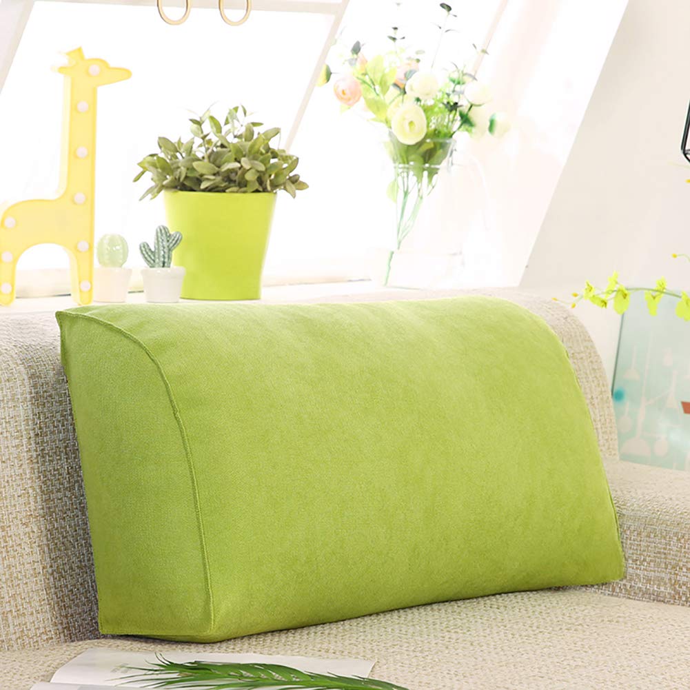Triangular Wedge Pillow for Bed - Upholstered Backrest Cushion with Headboard Support, Perfect for Sitting Up in Bed, Reading, Relaxing - Great for Sofa, Chair & Bed Use (Ideal for Back Pain Relief, Nursing, Watching TV)