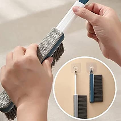 SIDDHI VINAYAK 2-in-1 Multifunctional Cleaning Brush - Bed & Sofa Cleaner, Window Screen & Glass Scrubber, Detachable Scraper for Wet/Dry Use - Perfect for Home, Car, Office & Outdoor Cleaning