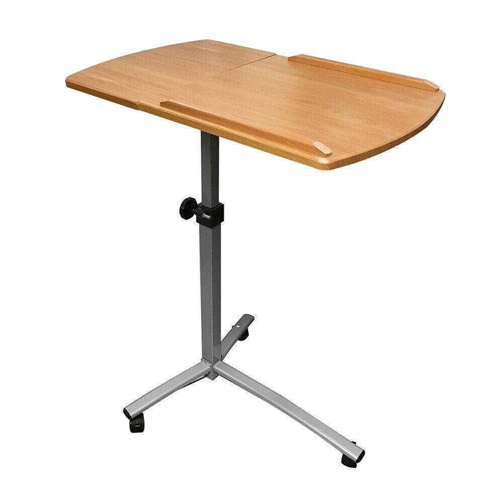 Adjustable Rolling Laptop Desk Cart 26-40