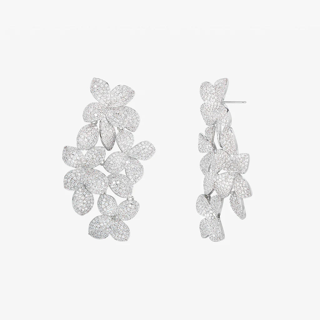 Large Flower Drop Earrings for Women - Elegant Boho Dangle Earrings for Party, Wedding & Everyday Wear