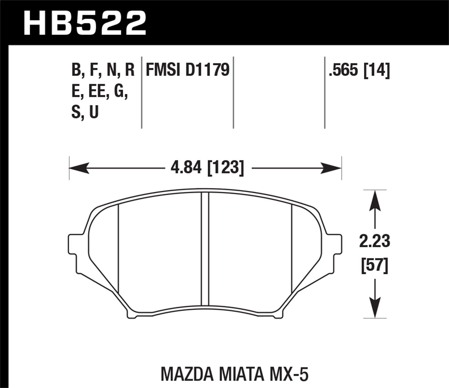 HB522E.565 Blue 9012 High Performance Motorsport Brake Pads - Premium Racing Brake Pads for Track & Street Use - Perfect for Sports Cars, Drifting & High-Speed Driving