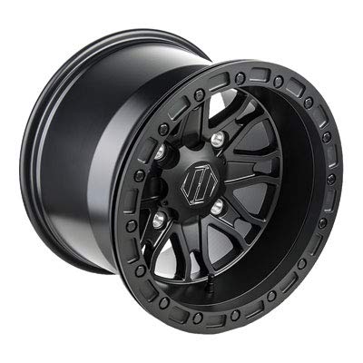 1410-PRSBK-55-SBL-BK 20-Inch Alloy Wheels & Tires Set - Gloss Black Finish for Trucks & SUVs - Perfect for Off-Roading & Urban Driving