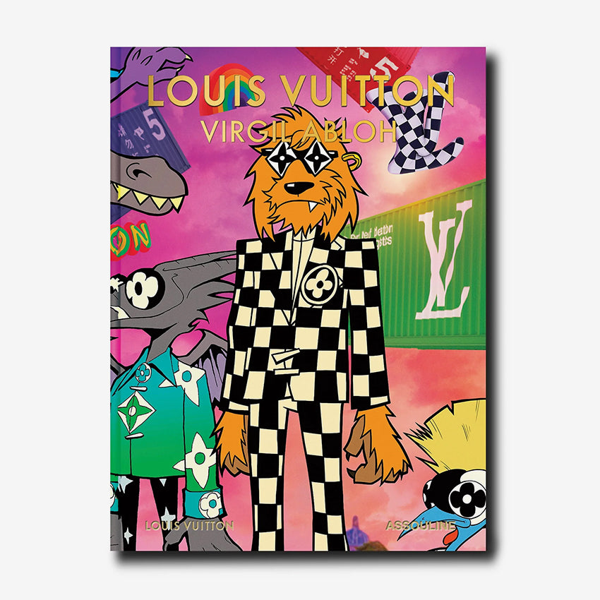 Assouline Louis Vuitton: Virgil Abloh Classic Cartoon Cover Book - Luxury Fashion Collector's Edition for Home Decor & Coffee Table Display