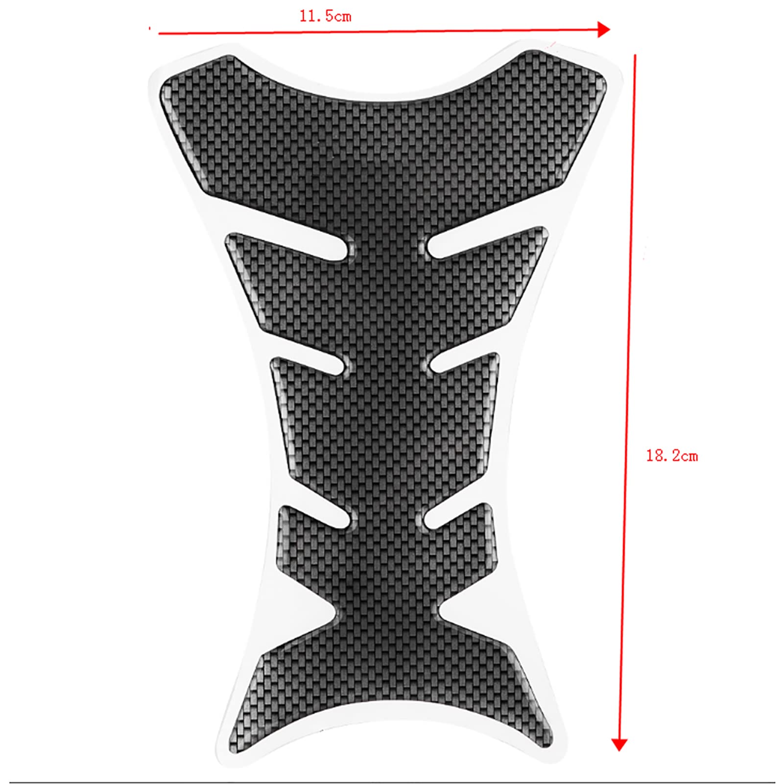 Carbon Fiber Motorcycle Gas Fuel Tank Pad Protector Sticker - Anti-Slip & Scratch Resistant for Harley, Yamaha, Honda - Perfect for Long Rides & Bike Shows