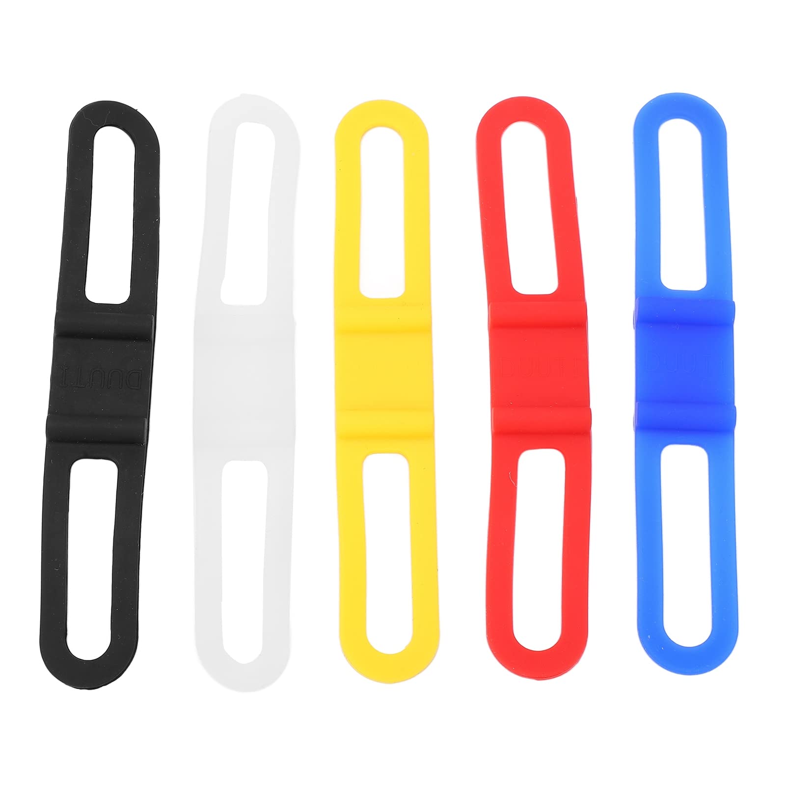 **OUKENS 5-Pack Bike Silicone Bands - Multipurpose Cycling Straps for Flashlight Mount, Tool Holder & Accessories | Mountain Bike, Road Bike, Commuter Bike (Secure & Durable Silicone Fasteners)**    **Usage Scenarios:** Perfect for securing flashlights, tools, or accessories on mountain bikes, road bikes, or daily commuter rides.