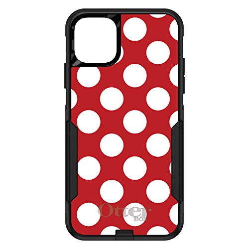 White & Red Polka Dots On Black Case