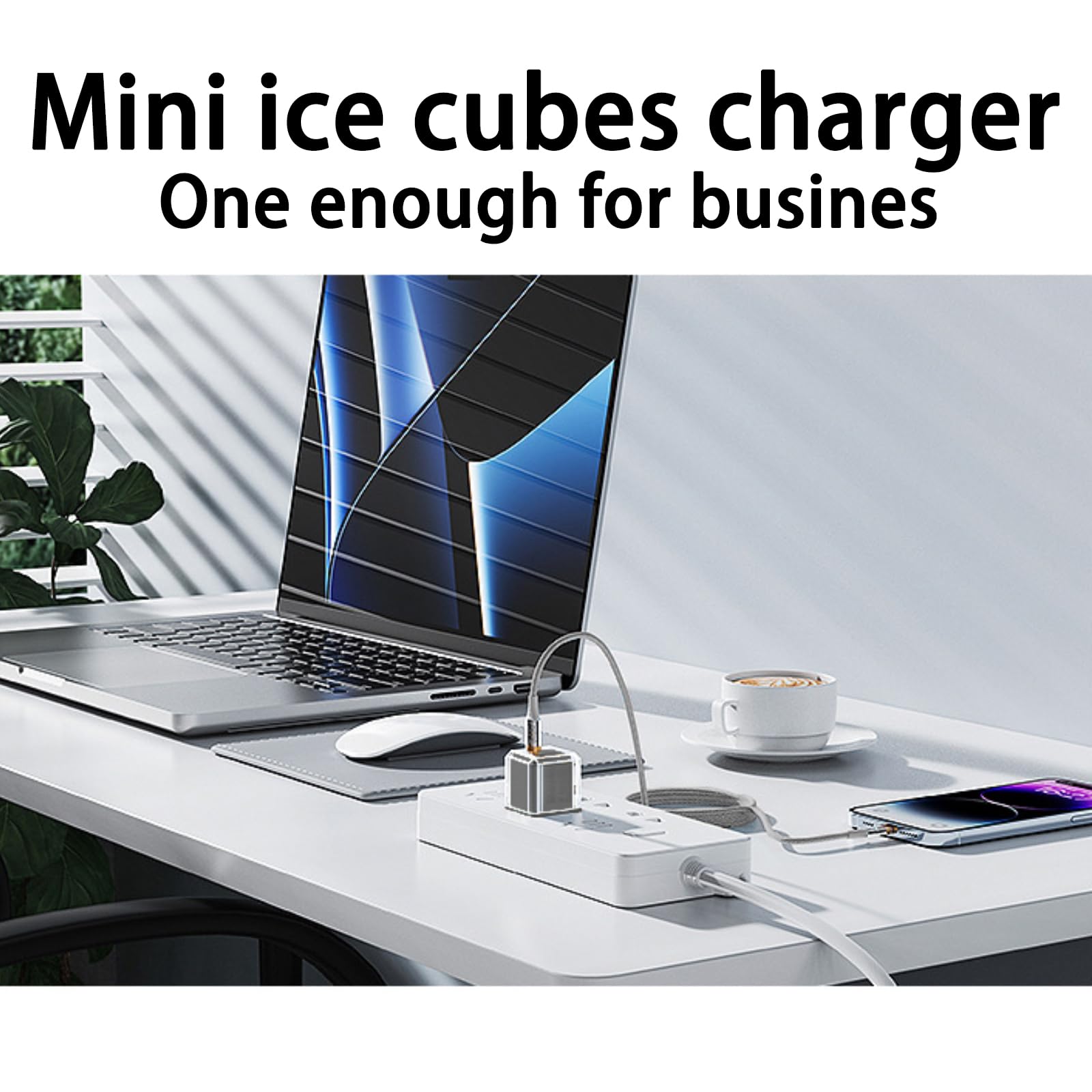 30W USB C Fast Charger Wall Plug - Type C Power Adapter Cube for iPhone 14/13/12/11/XR/XS/X/Pro Max, iPad, AirPods, Samsung Galaxy S22/S21/S20 - Compact & Fast Charging (Grey, Cable Not Included) | Perfect for Home, Office & Travel