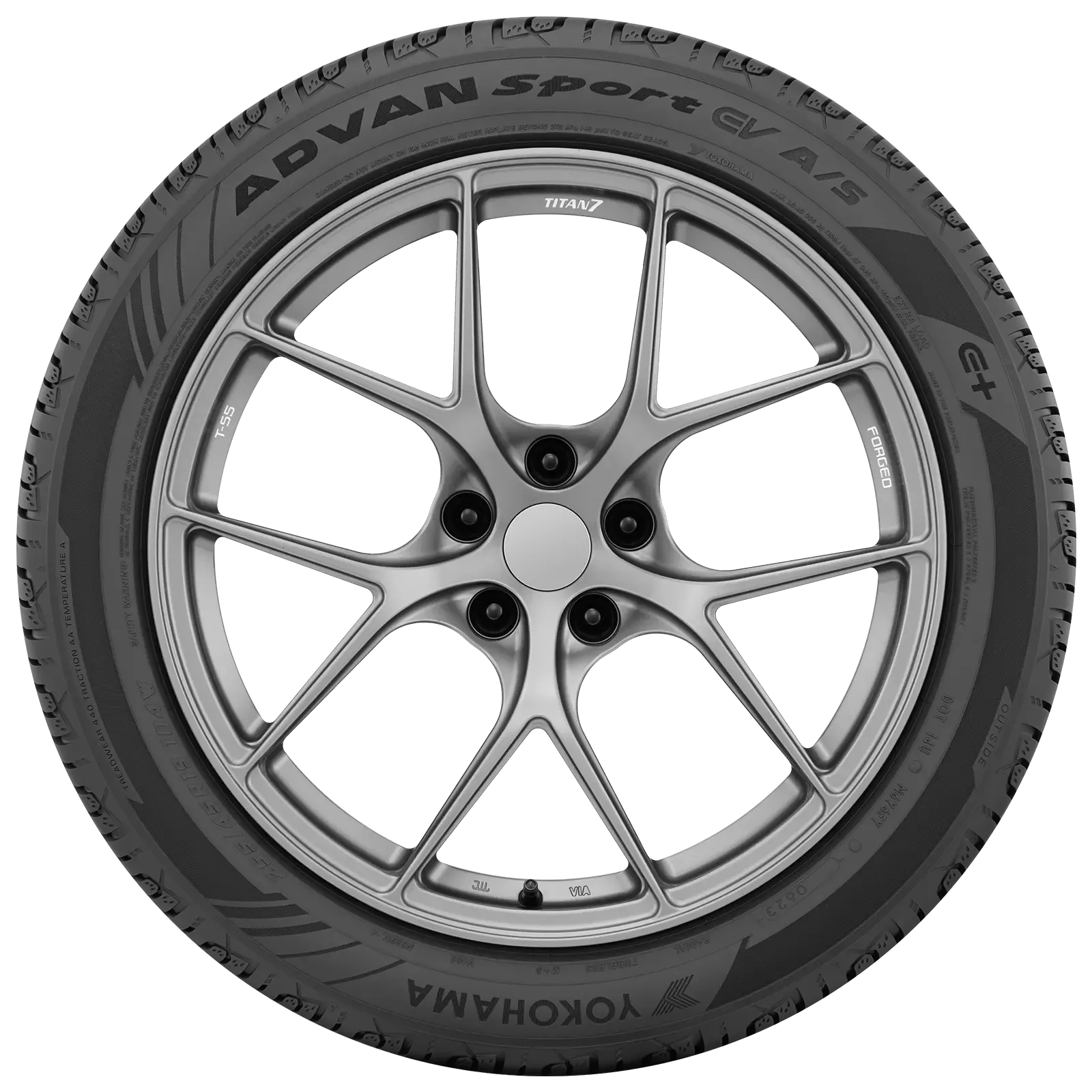 Advan Sport EV A/S 235/40R19 96Y High Performance All-Season Tires - Perfect for Electric Vehicles, Sports Cars & Daily Commuting