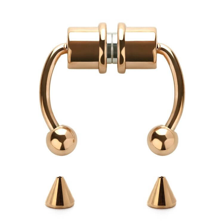 Magnetic Fake Nose Ring - Non Piercing Horseshoe Nose Jewelry for Women & Teens | Perfect for Parties, Cosplay & Everyday Fashion Accessories