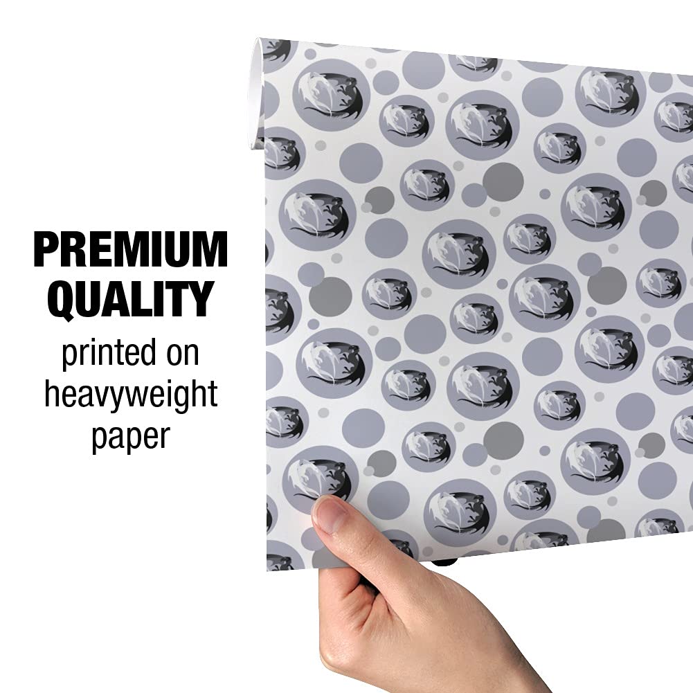 Dragons in Love Gift Wrap Wrapping Paper Roll - Premium Quality Dragon-Themed Wrapping Paper for Birthdays, Valentine's Day & Special Occasions - Perfect for Romantic Gifts, Anniversary Presents & Fantasy Lovers