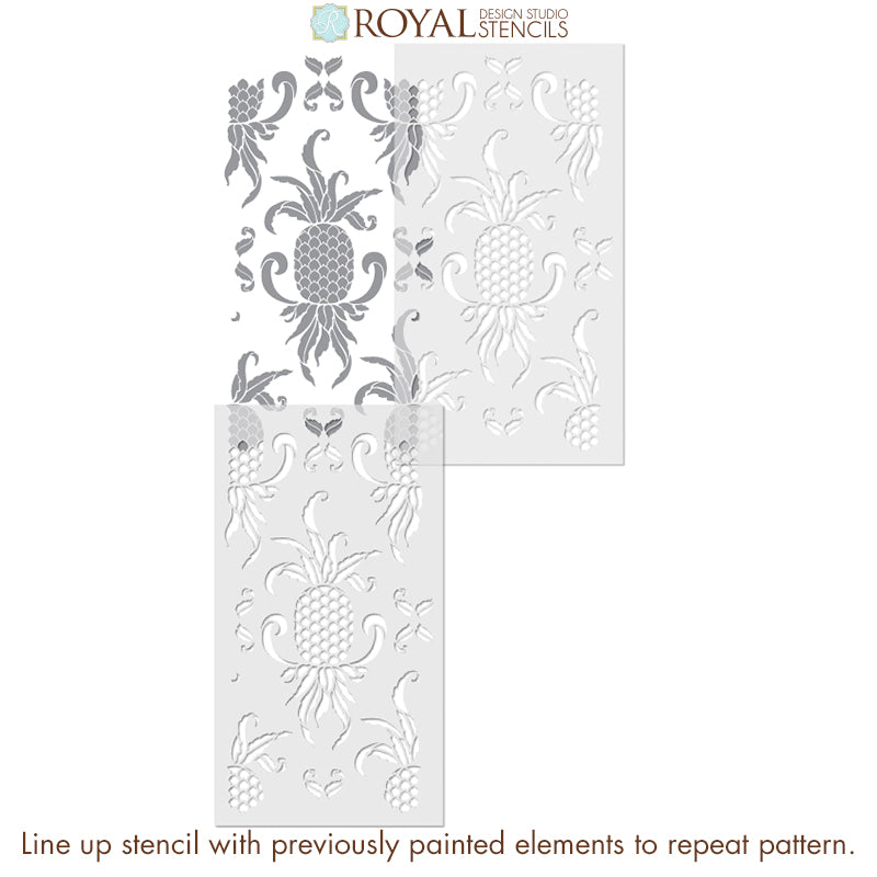 Premium Hospitality Pineapple Stencil for Cake Decorating, Cocktail Garnishing & DIY Crafts – Perfect for Bakeries, Bars & Home Use