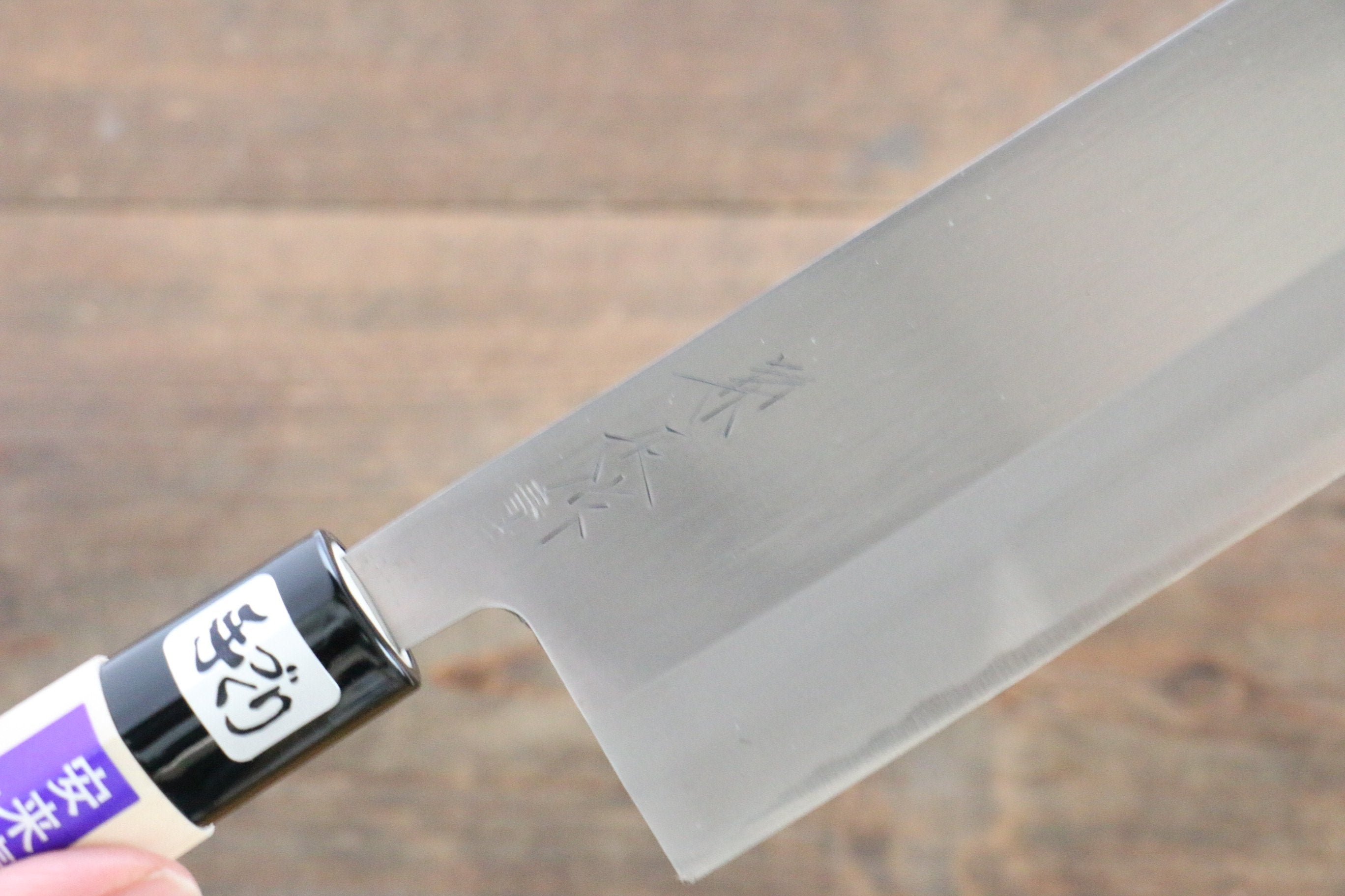 Premium Kanetsune Blue Steel No.2 Nakiri Knife 165mm - Japanese Magnolia Wood Handle - Professional Chef's Vegetable Knife for Precise Chopping & Slicing - Ideal for Home Cooks & Restaurant Use