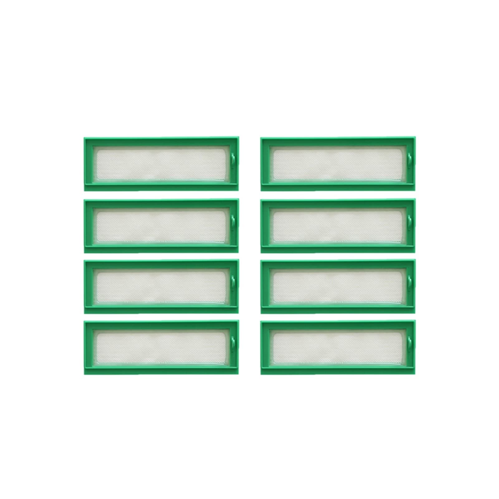 Vorwerk Kobold VR200 VR-200 Vacuum Cleaner Replacement HEPA Dust Filters & Side Brushes - 8-Pack | Compatible with Vorwerk VR200 Series | Perfect for Pet Hair, Allergies & Deep Cleaning
