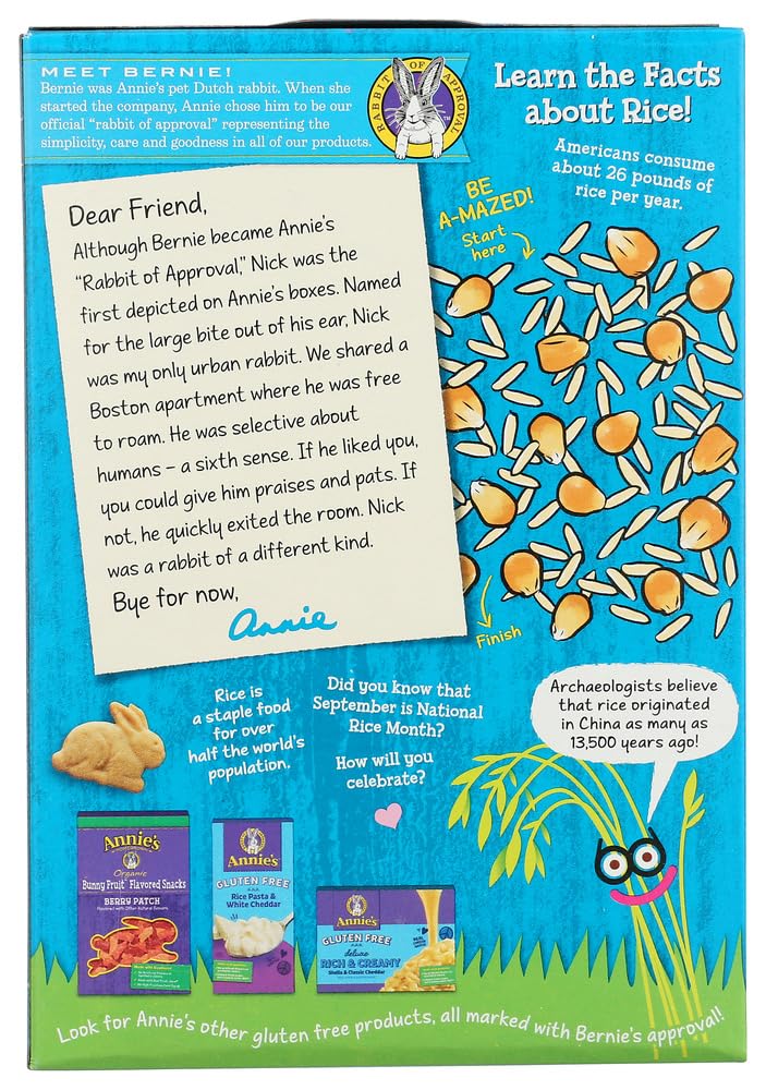Annie's Gluten Free Cocoa & Vanilla Bunny Cookies - 12 Pack (6.75 Oz Each) - Organic Snacks for Kids Lunchbox, School, Parties & Healthy Dessert