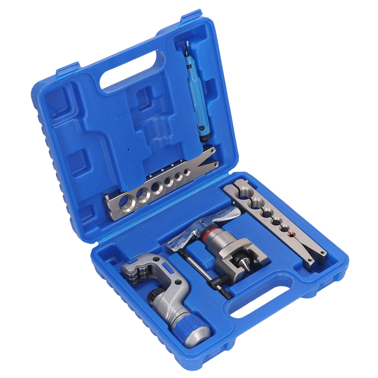 Heavy Duty Brake Line Flaring Tool Kit for Copper, HVAC, Water & Gas Pipes - Professional Flaring Set for Soft Steel Lines & Auto Repair - Perfect for Mechanics, DIY Home Improvement & Plumbing Projects