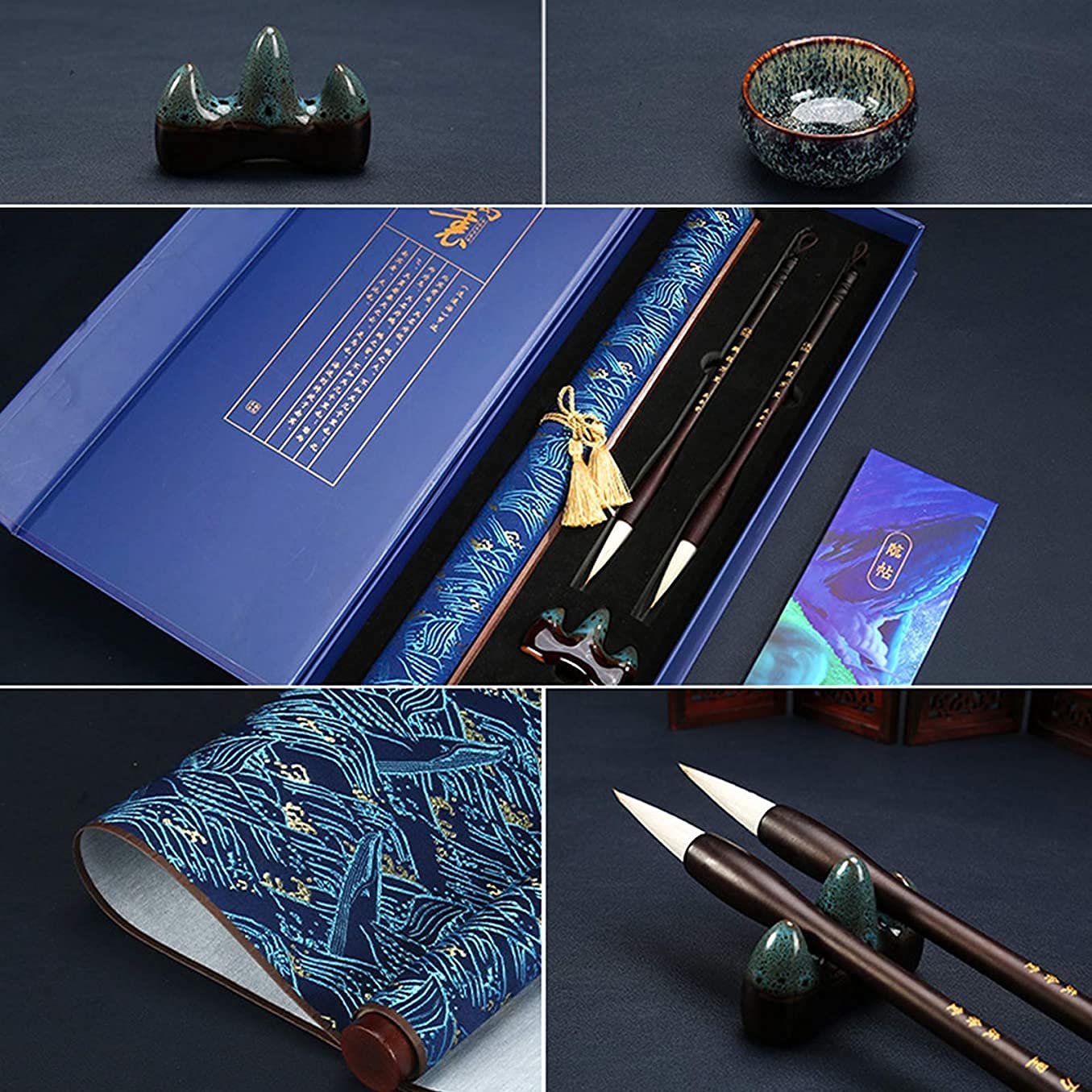 Premium Chinese Calligraphy Brush Set - Traditional Calligraphy Pens, Watercolor Brush Pens & Magic Writing Cloth - Complete Practice Kit for Beginners & Artists | Perfect for Home Study, Art Classes & Cultural Gift Giving