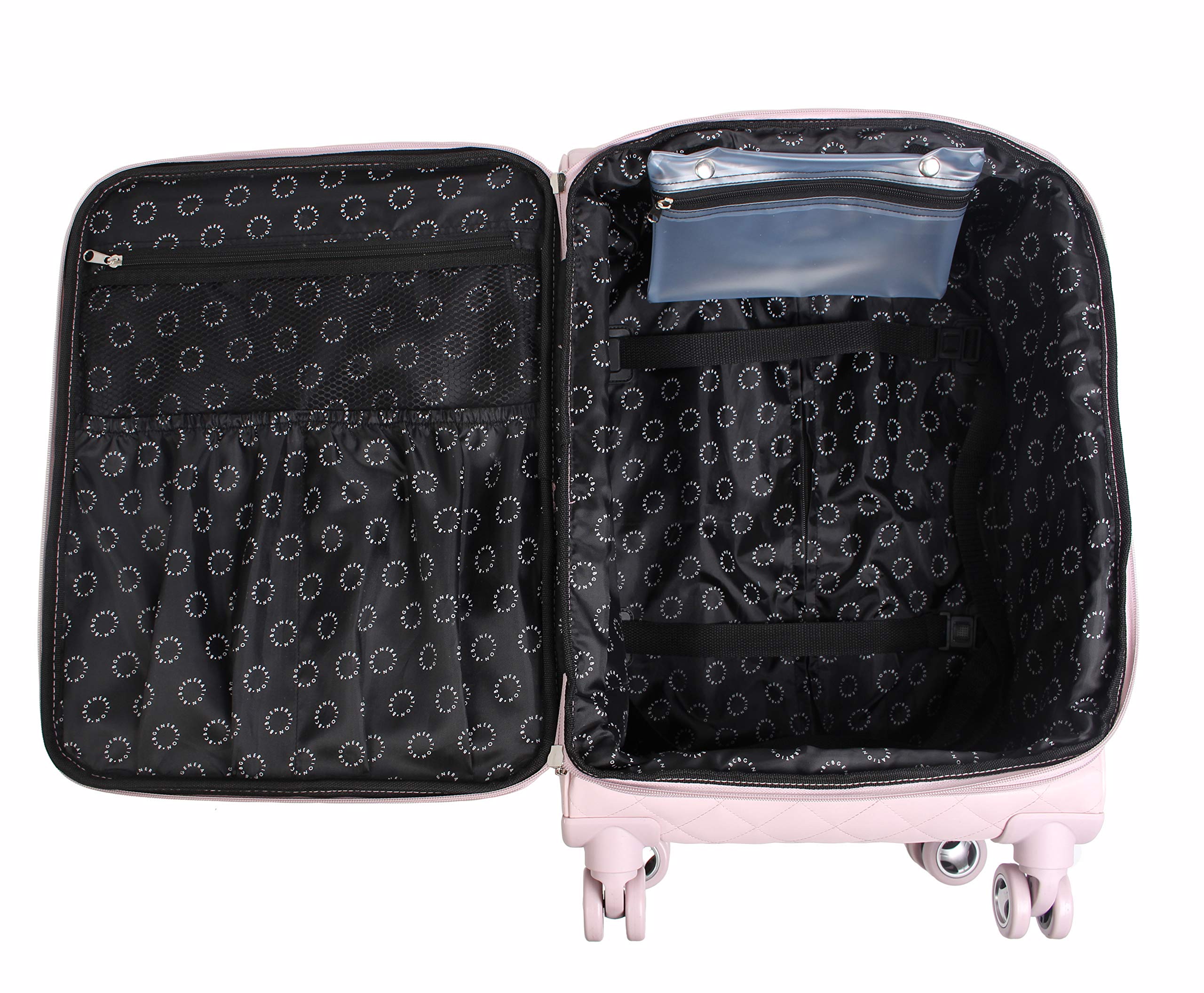 BCBGeneration Women's 20 Inch Expandable Softside Carry-On Luggage with 360° Spinner Wheels - Lightweight Small Suitcase for Travel, Business Trips & Weekend Getaways