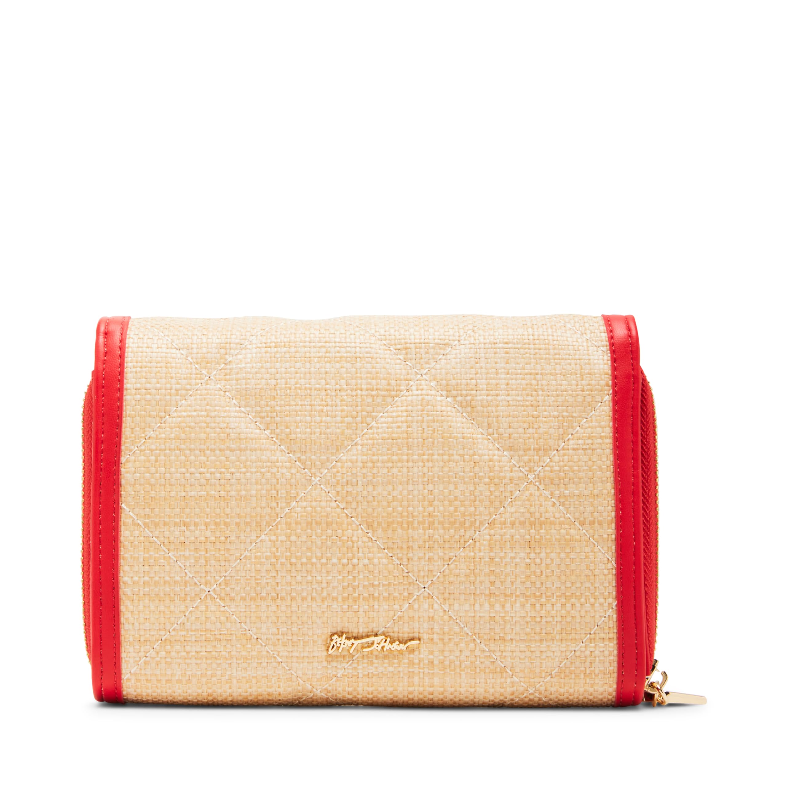 Betsey Johnson Fresh N Fruity Beige Wallet On A Chain - Stylish Crossbody Bag for Women, Perfect for Parties, Shopping & Everyday Use