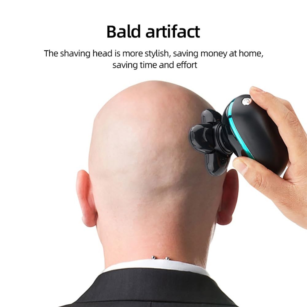 5-in-1 Electric Head Shaver for Bald Men - Rechargeable Wet/Dry Waterproof Razor with LCD Display | Perfect for Beard Trimming, Shaving & Travel Use
