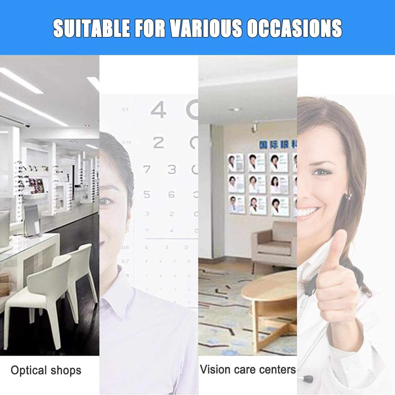 Adjustable Forehead Rest for Vision Training - 0-95mm Height Adjustment, Chin & Forehead Support - Optometry Accessory for Eye Care Centers & Training Clinics - Perfect for Vision Therapy & Eye Exams