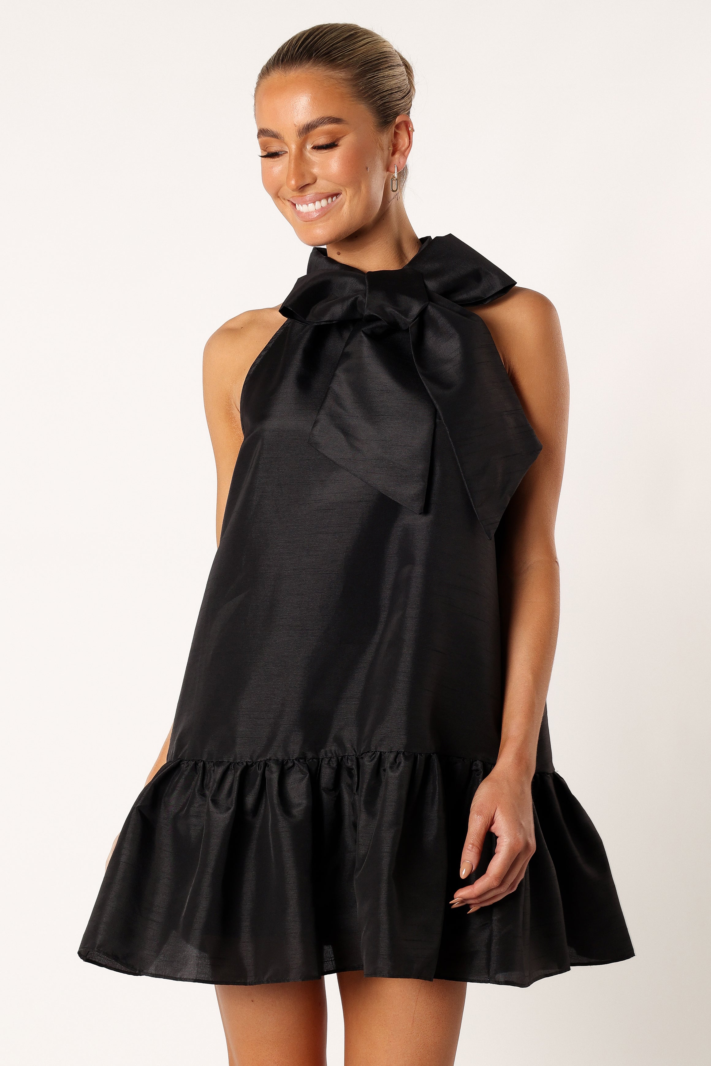 Jenna Halterneck Mini Dress for Women - Sexy Black Bodycon Party Dress - Perfect for Night Out, Club, Date Night & Special Occasions