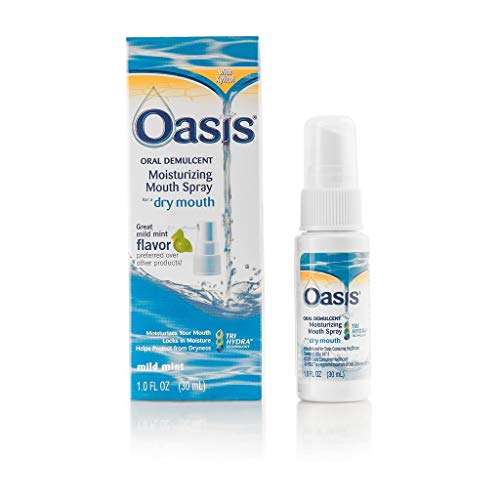 Oasis Dry Mouth Spray 1 OZ - Fast-Acting Oral Moisturizer for Dry Mouth Relief - Perfect for Travel, Nighttime Use & After Dental Procedures