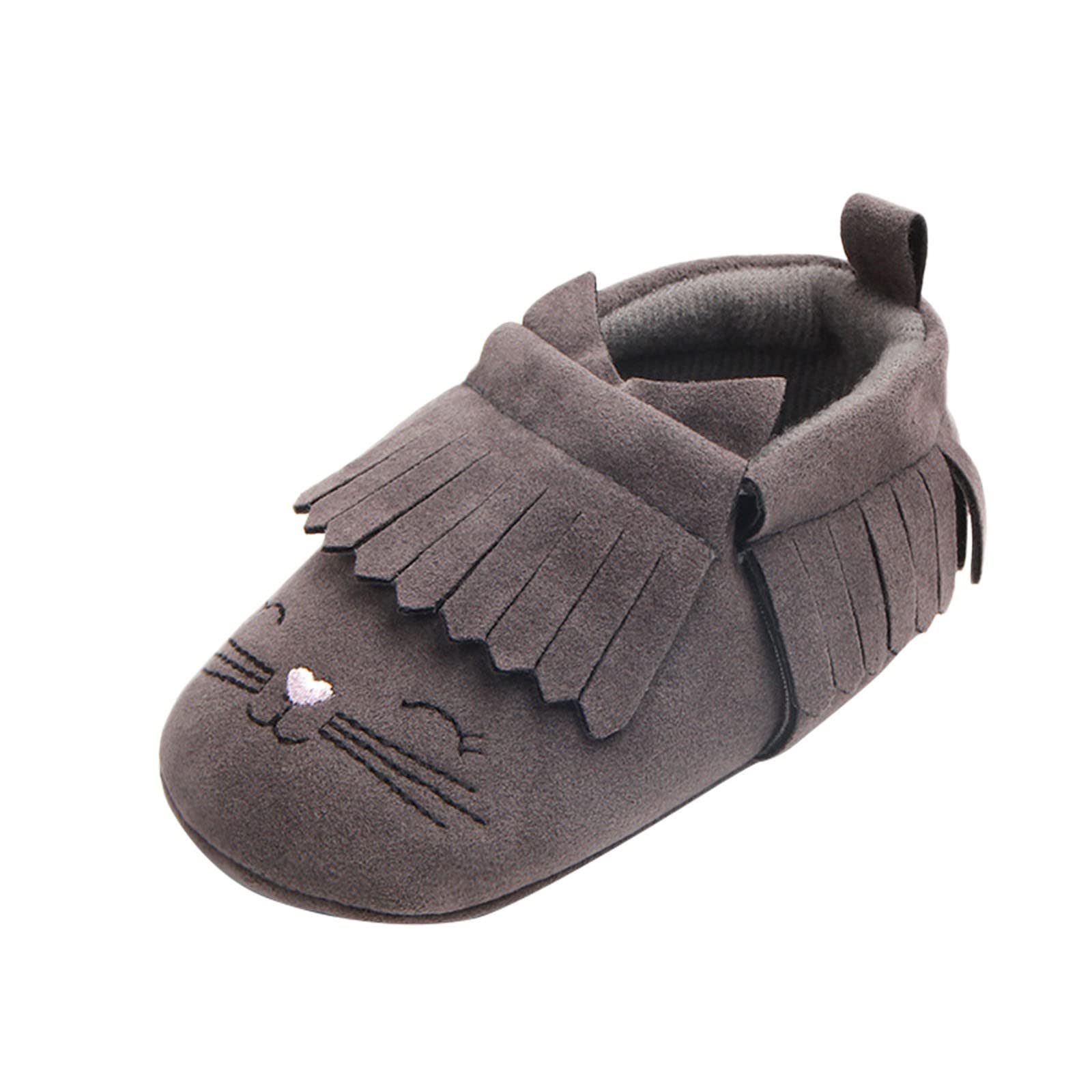 Soft Sole Baby Shoes for Toddlers - Cute Cartoon Embroidery Princess Shoes with Tassel | Non-Slip Water Shoes for Beach, Pool & Indoor Play