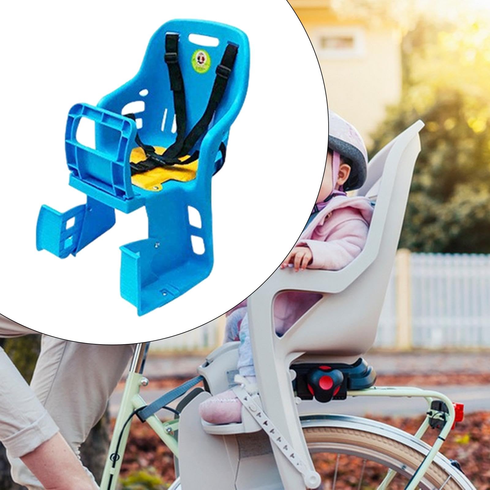 Kids Bike Seat for Adults - Adjustable Toddler Bike Carrier with Comfortable Rear Mount | Perfect for Family Rides, Commuting & Outdoor Adventures