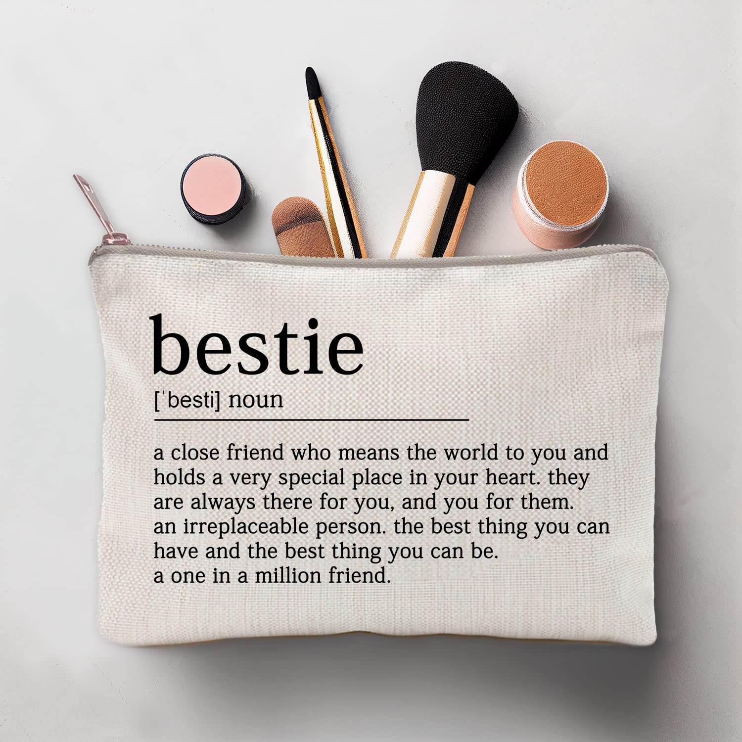 You Are Loved You Are Enough Makeup Bag - Inspirational Cosmetic Case with Positive Affirmations, Motivational Quotes Toiletry Pouch - Perfect Gift for Bestie, Sister, or Self-Care (Great for Travel, Gym & Daily Use)