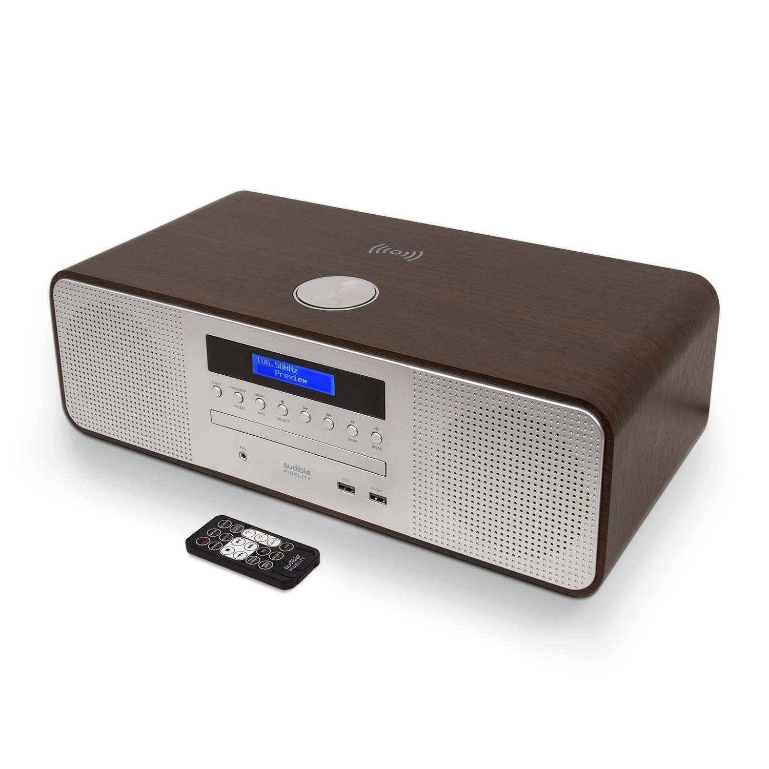 Premium Hi-Fi DAB/DAB+ Stereo System with CD Player, Bluetooth Speakers, MP3 Playback, FM/Digital Radio, Wireless & USB Charging - Remote Included for Home Entertainment & Music Lovers