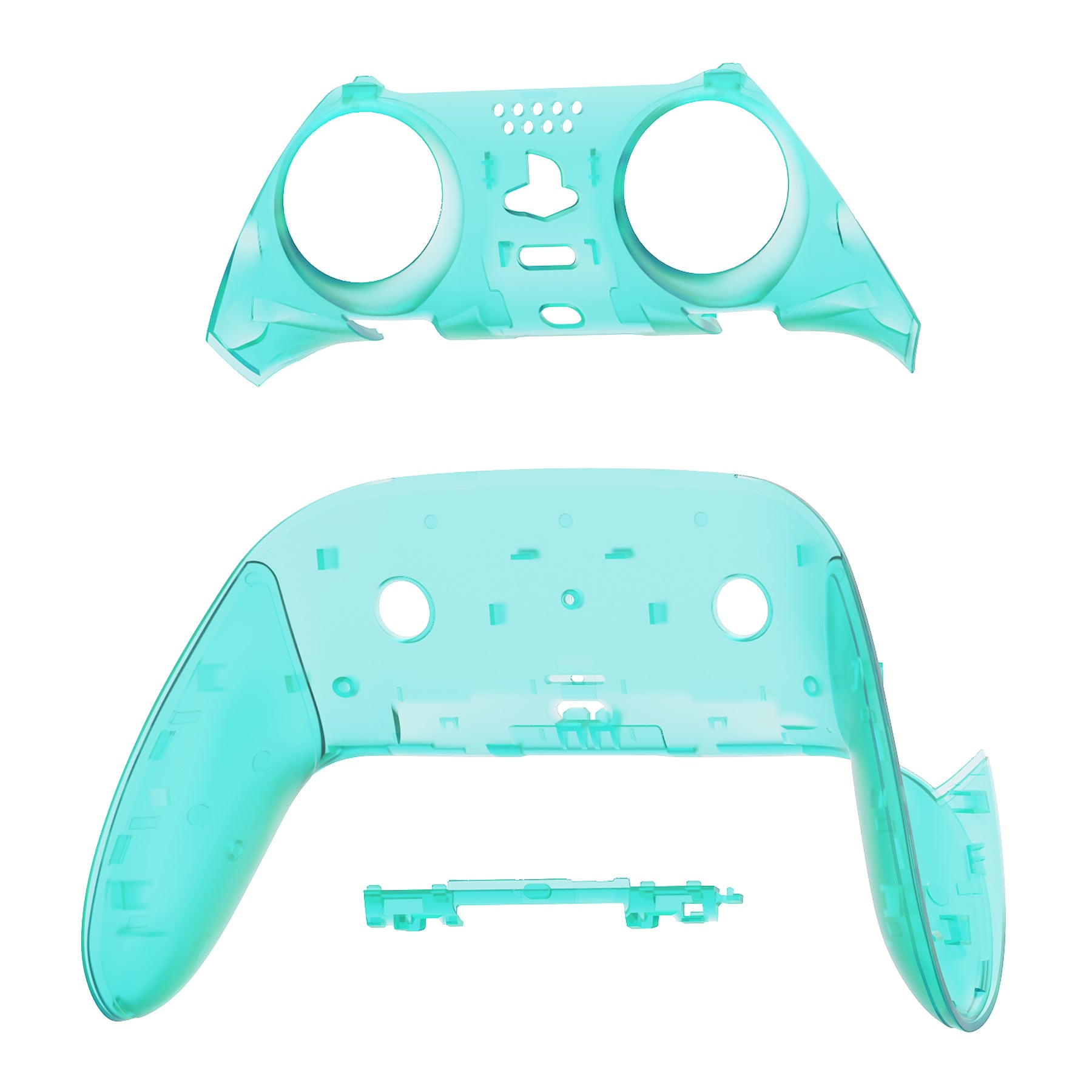 eXtremeRate Emerald Green PS5 Edge Controller Shell - DIY Replacement Front & Back Cover with Custom Plates | Gaming Accessories for Enhanced Style & Protection