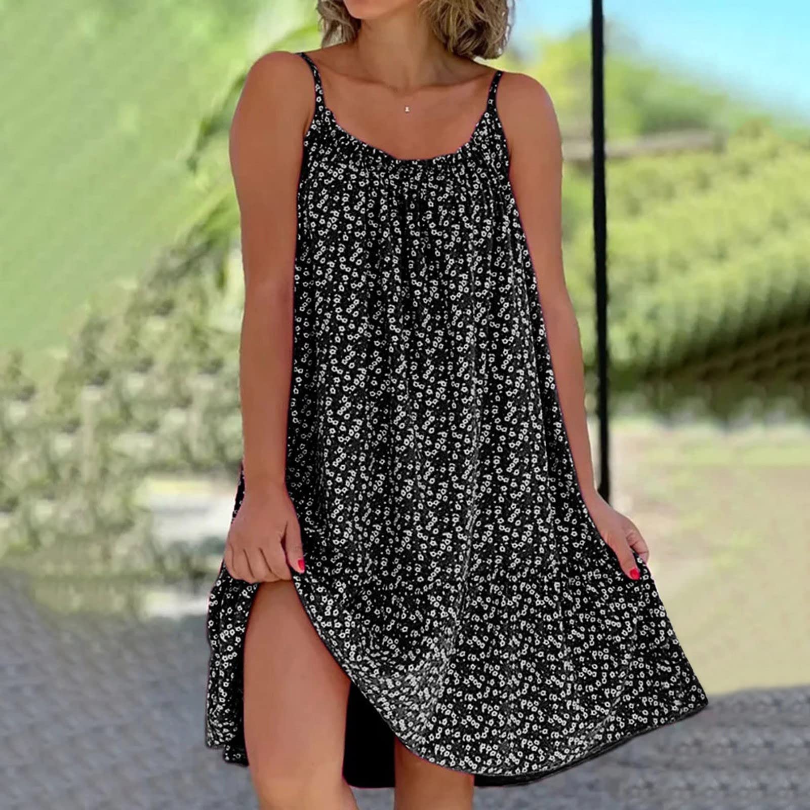 **2024 Women's Summer Dresses - Dark Purple Homecoming Dress & Red White Polka Dot Party Dress for Birthday, Wedding, Beach Vacation**