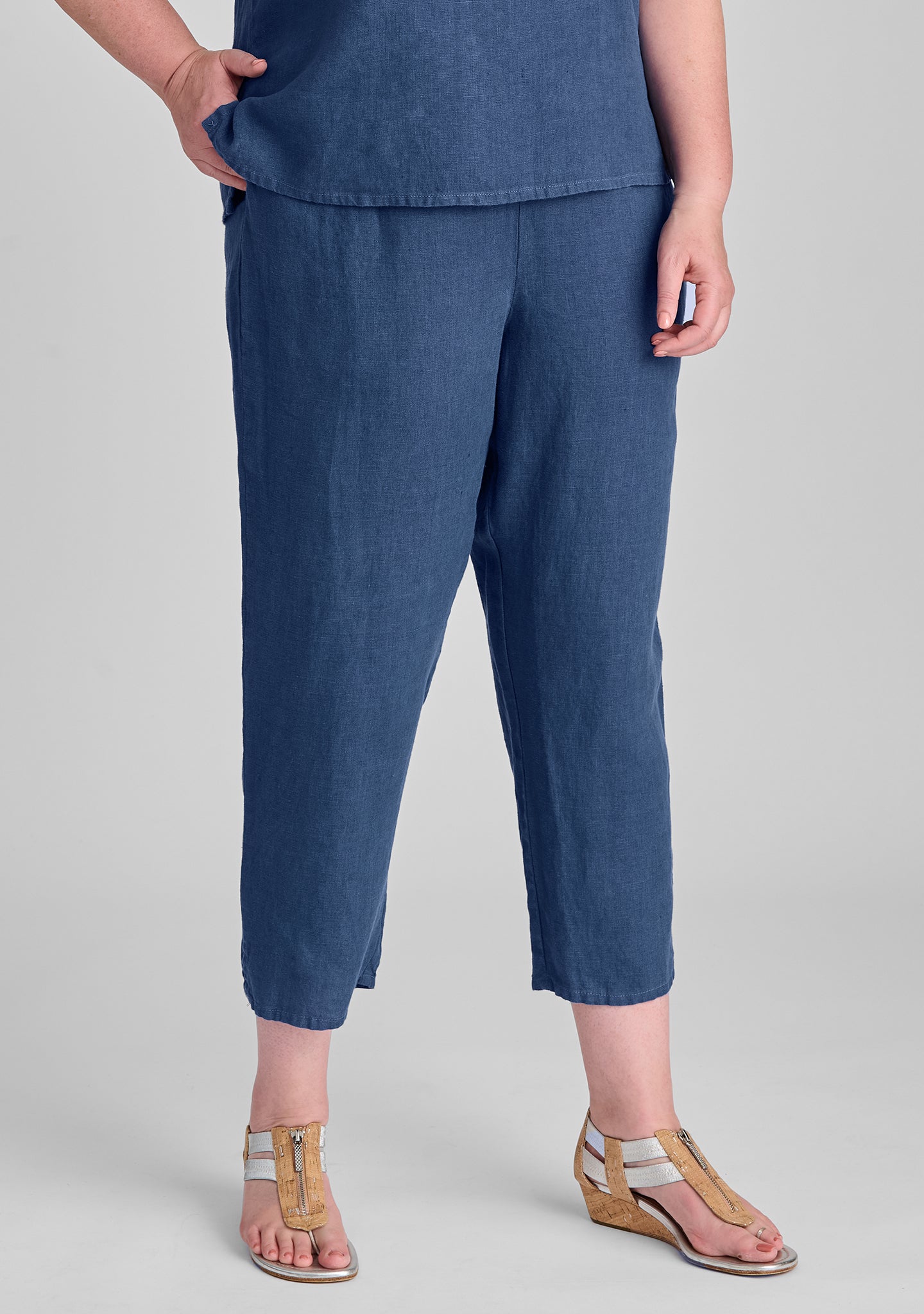 Stylish Pocketed Ankle Linen Pants for Women - Comfortable & Breathable Summer Pants - Office Wear & Casual Outfit - FINAL SALE