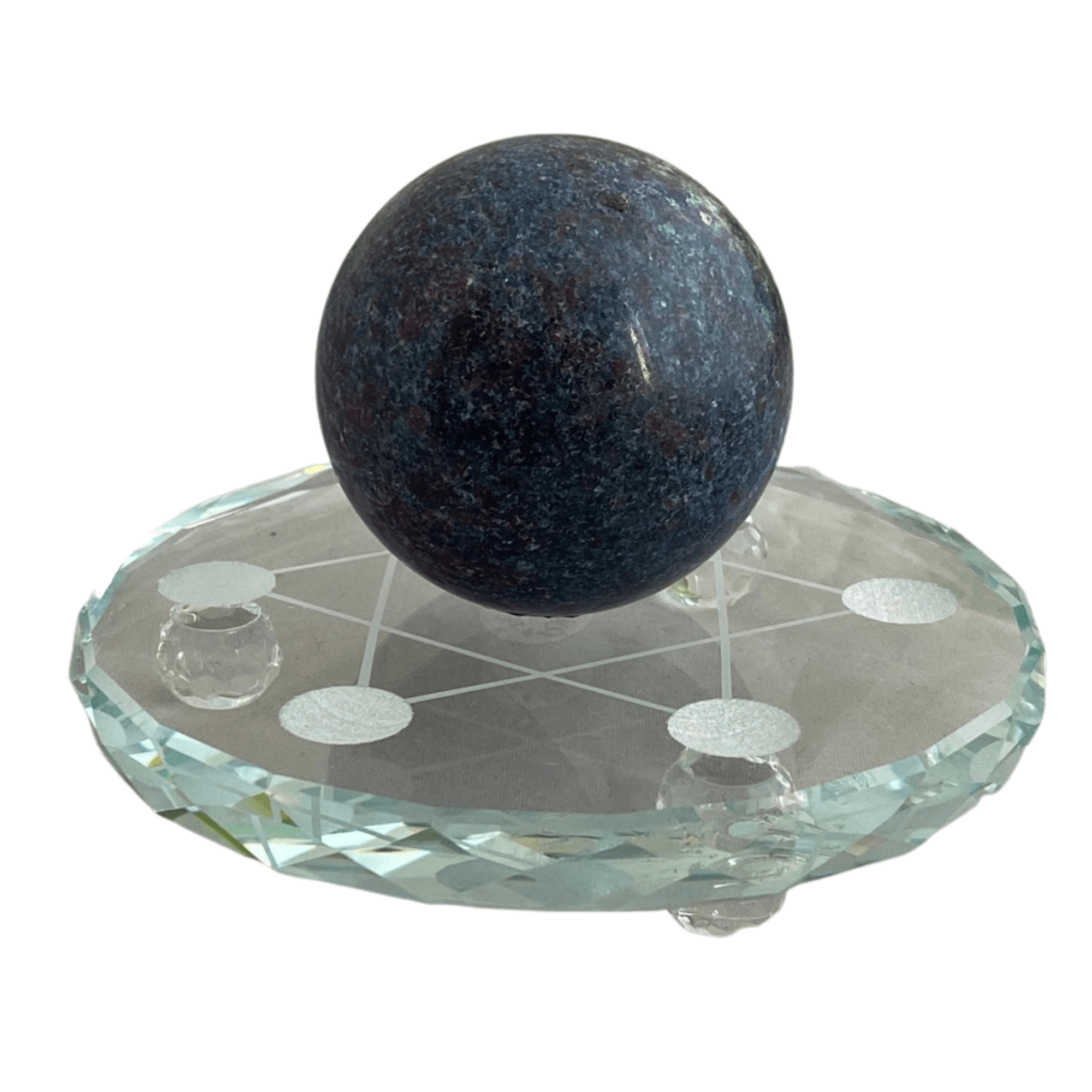 Premium Small Glass Grid Plate for Serving Appetizers, Desserts & Charcuterie - Perfect for Parties, Weddings & Home Decor