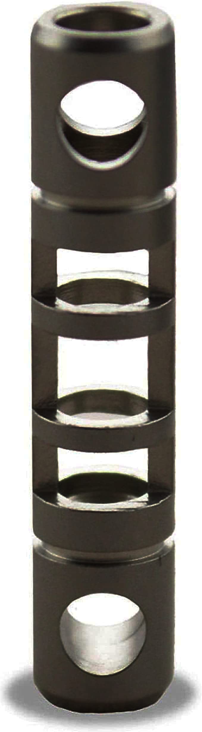 TEC-S311T Tritium Vial Fob - Stainless Steel Isotope Keychain for Outdoor & Survival Gear