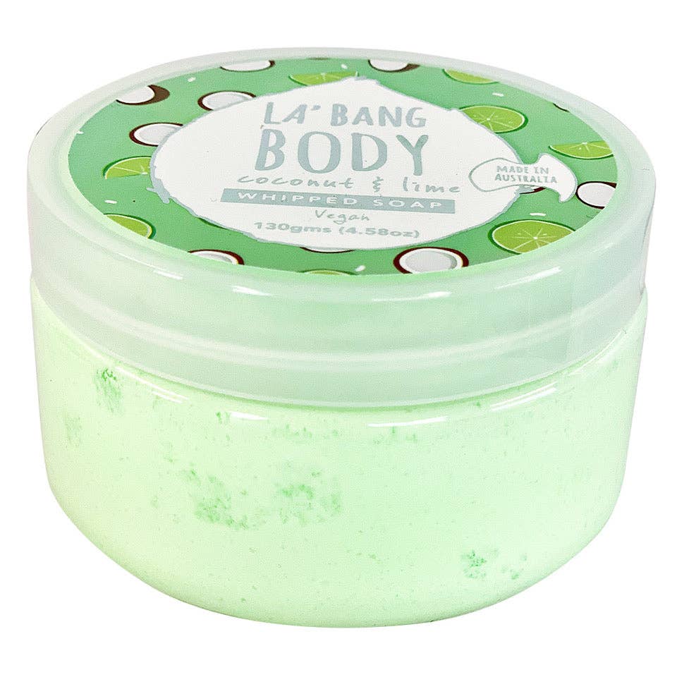 Organic Whipped Soap Bar with Coconut & Lime Scent - Moisturizing Body Wash for Dry Skin - Perfect for Shower, Bath & Spa Relaxation