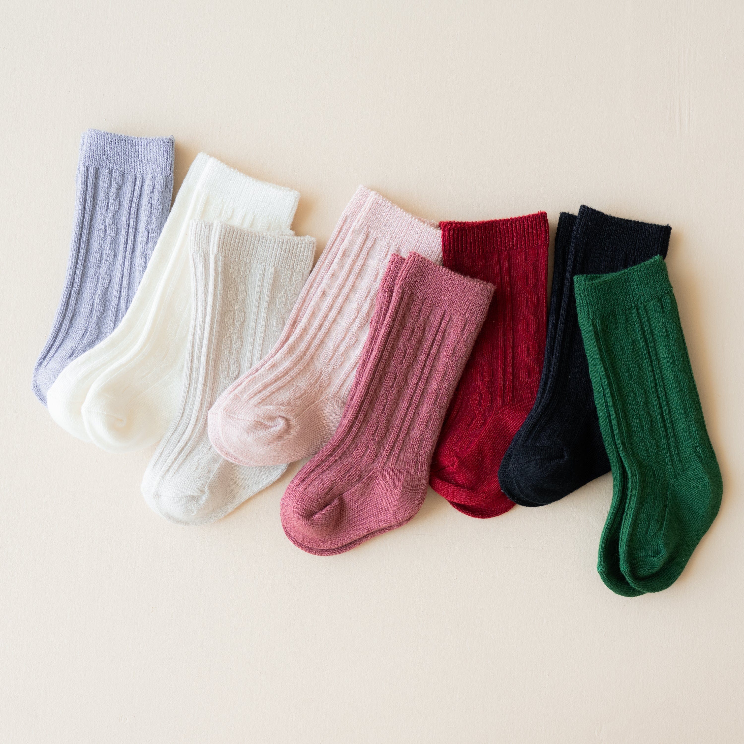 Cloud Print Knee High Socks for Women - Soft Comfortable Cotton Blend Socks for Running, Yoga, and Everyday Wear