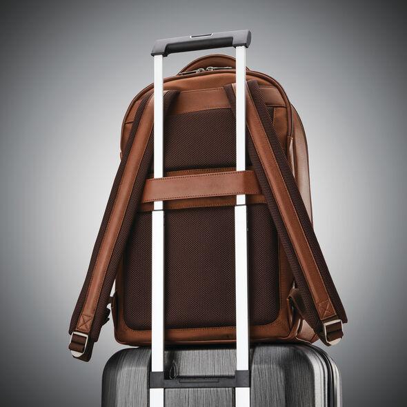 Samsonite Classic Leather Backpack for Men & Women - Durable Water-Resistant Laptop Backpack for Work, Travel & College - 15.6 Inch Business Computer Bag with USB Charging Port