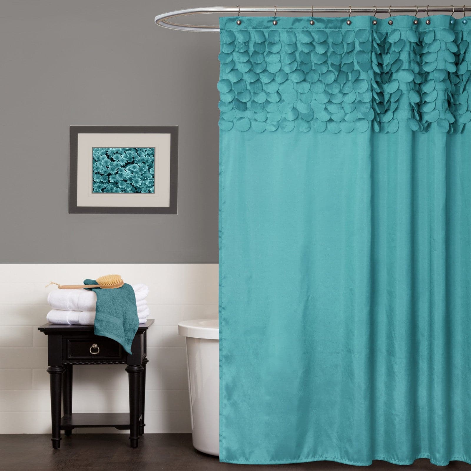 Luxury Waterproof Lillian Shower Curtain - Elegant Bathroom Decor for Modern Homes, Perfect for Bathroom, Spa, and Hotel Use
