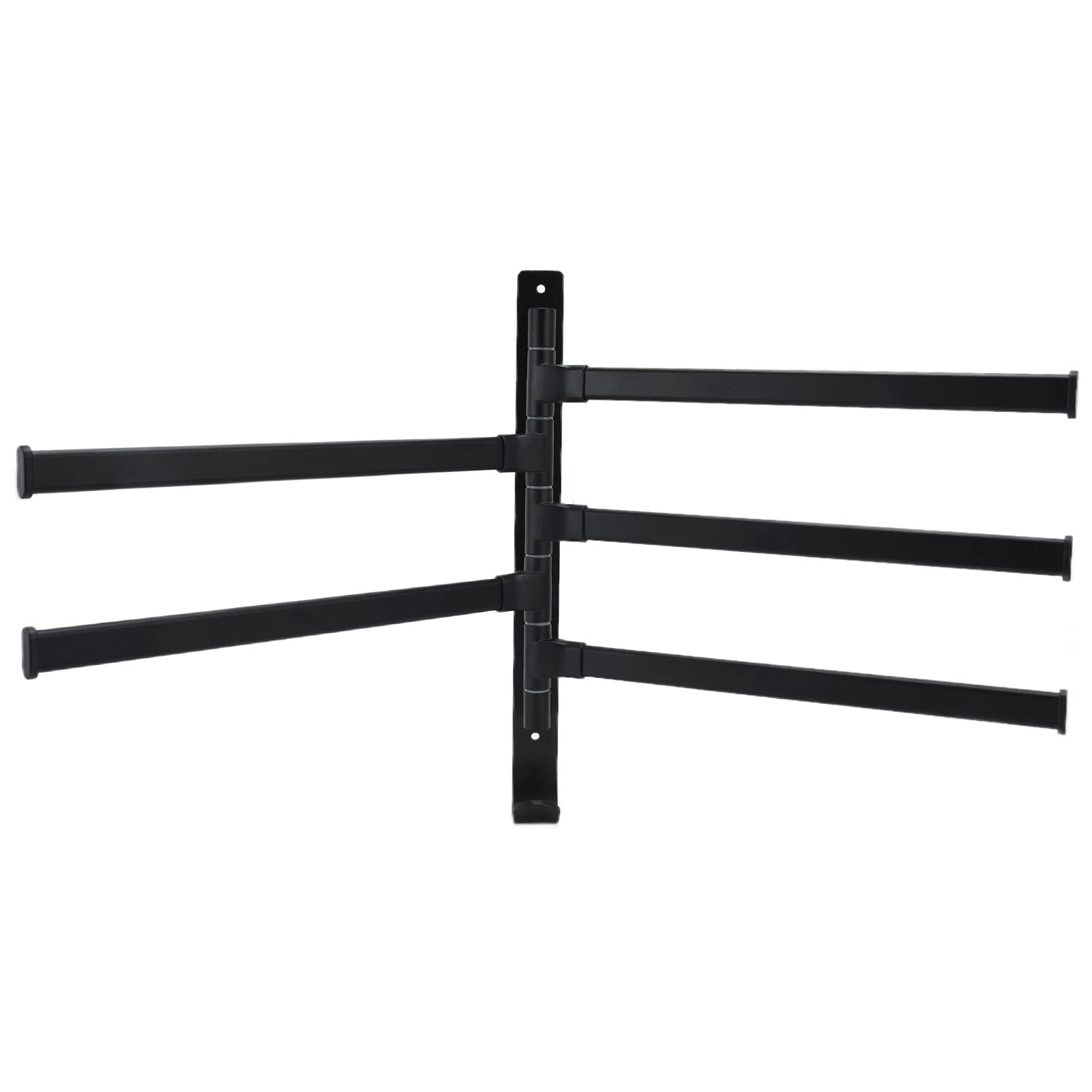 5-Bar Aluminum Alloy Towel Hanging Rack - 180° Rotatable Durable Bathroom & Kitchen Towel Holder with Screws | Perfect for Spa, Gym, Laundry Room Organization
