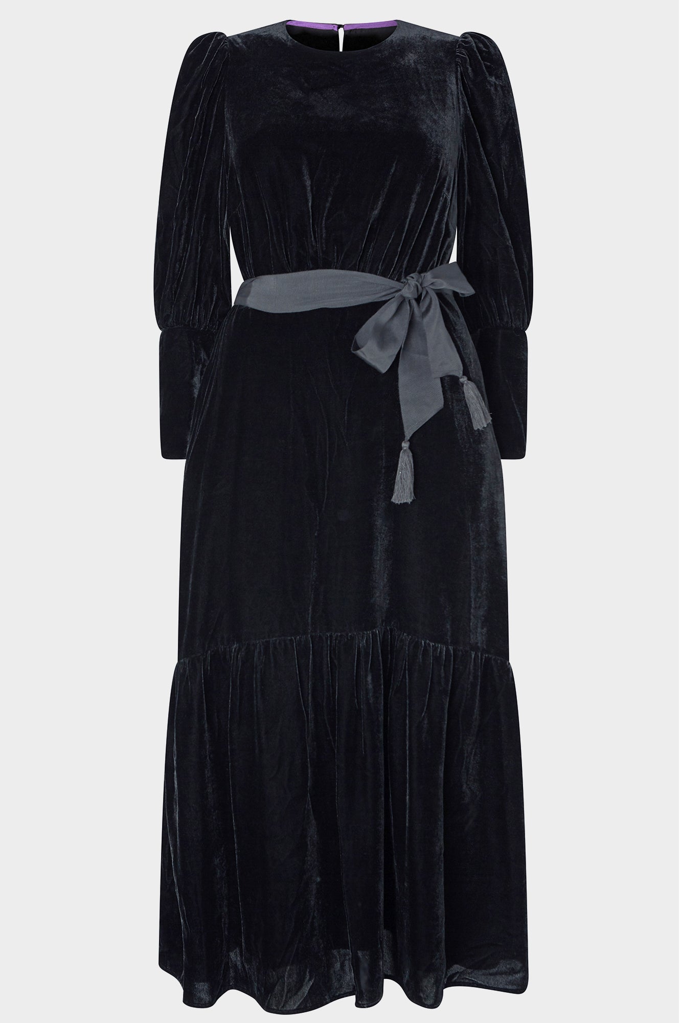 Esmee Elegant Velvet Dress for Women - Black | Formal Evening Gown for Parties, Weddings & Special Occasions