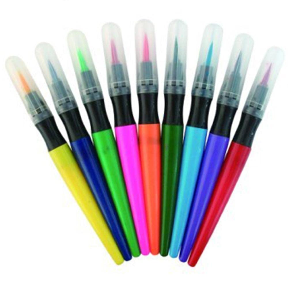 VMS INDIA Professional Face & Body Nail Art Paintbrush Set - Purple Synthetic Bristles for Makeup, Tattoo, Henna & Halloween Designs - Perfect for Artists, Salons & DIY Beauty Projects
