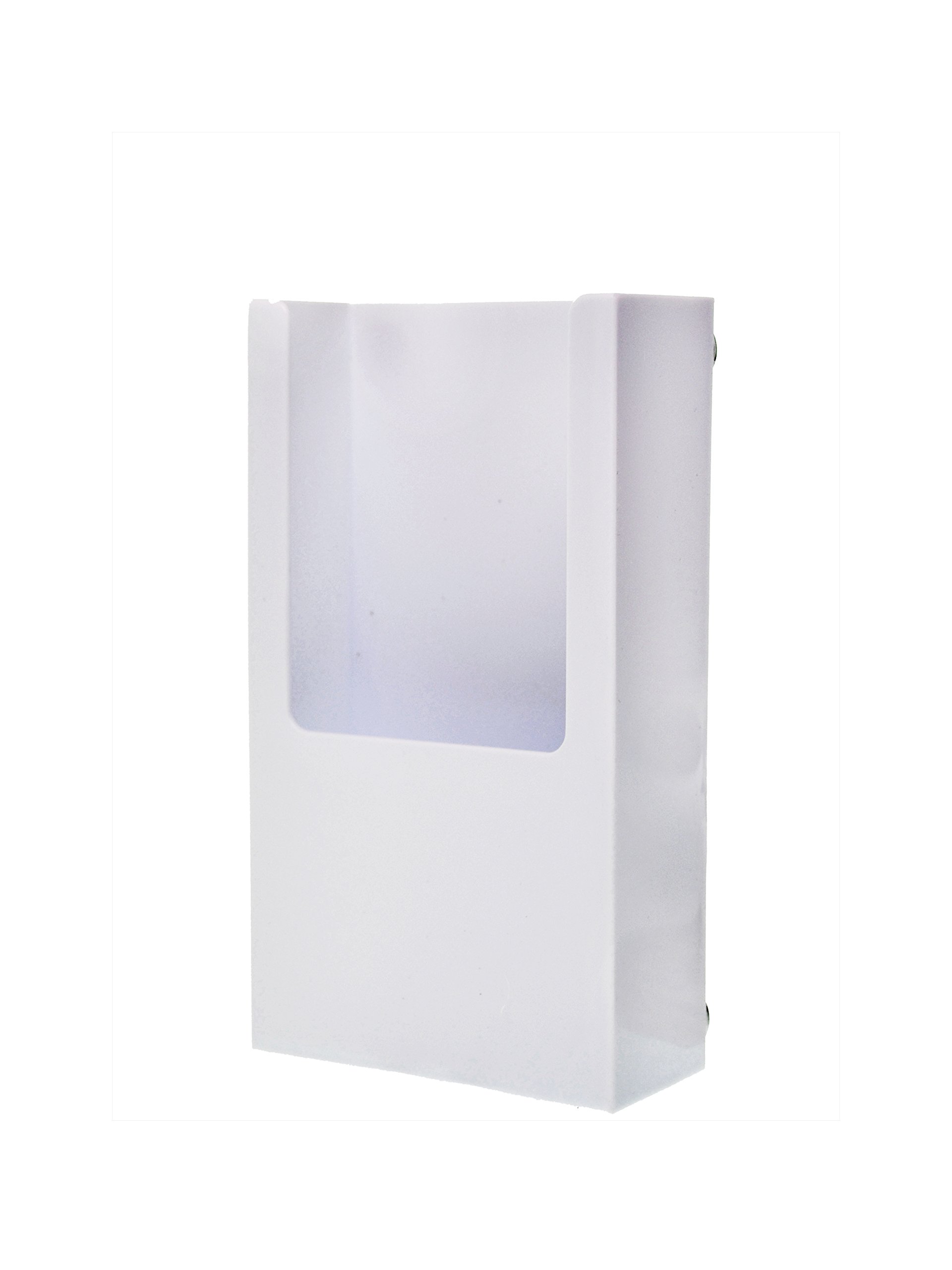 White Magnetic Brochure Holder 3 7/8