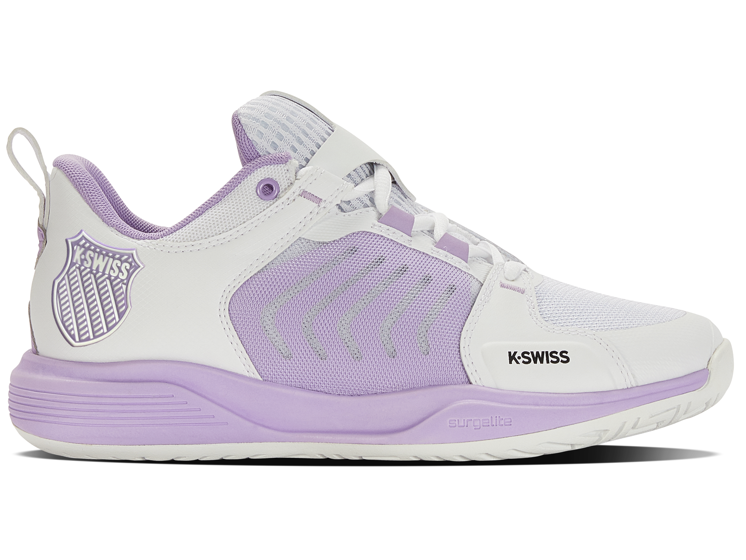 97395 111 M ULTRASHOT TEAM Basketball Shoes - White/Purple Rose & Moonless Night Colorway | High-Performance Basketball Sneakers for Men | Perfect for Indoor Courts & Streetball Games